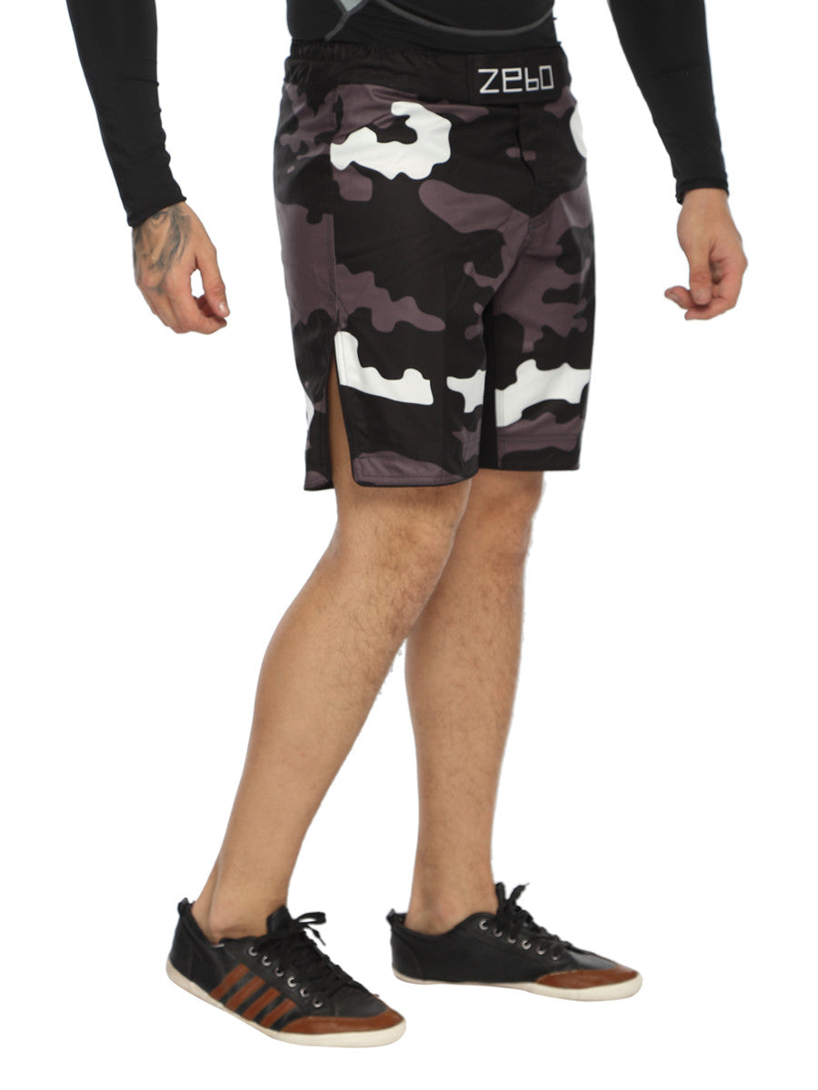 MMA Camo shorts with front Velcro - Zebo Active Wear