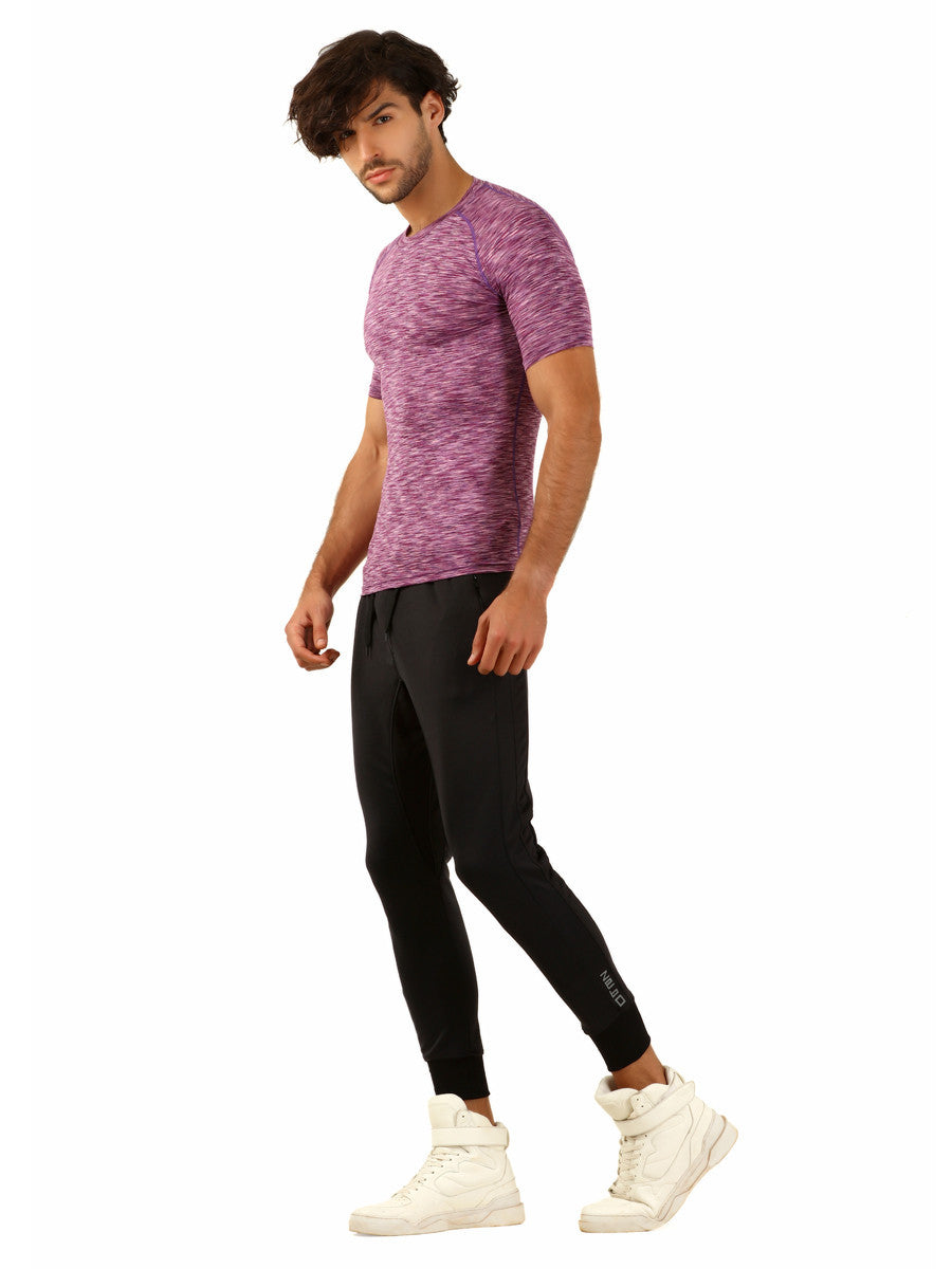 Anti-bacterial quick dry Purple T-Shirt - Zebo Active Wear