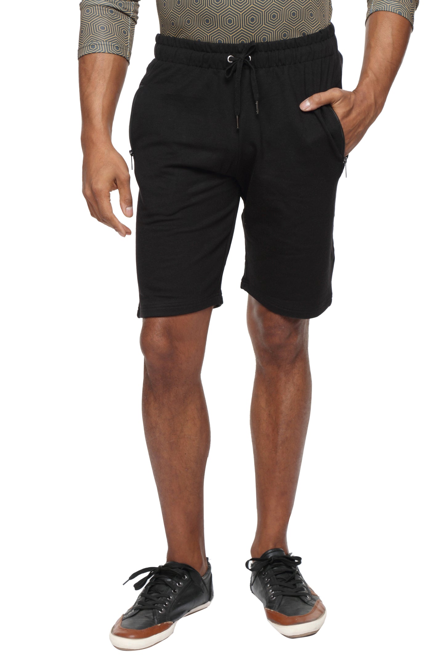 Cotton casual training Shorts- Black - Zebo Active Wear