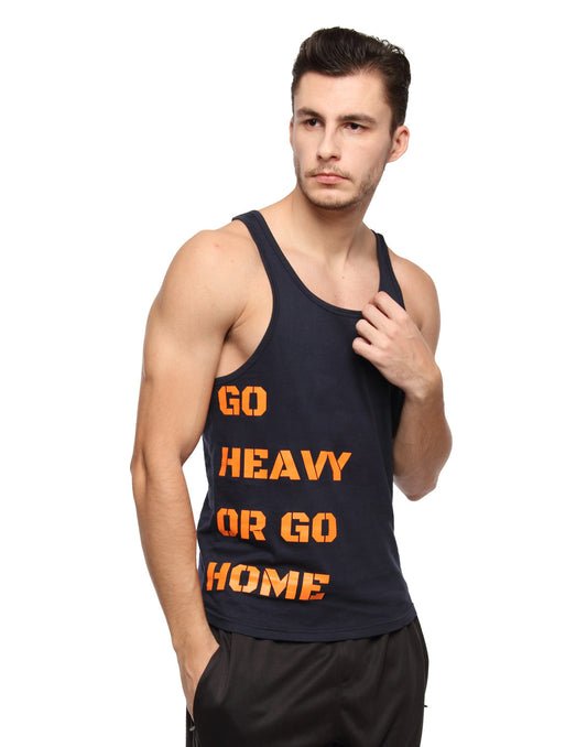 Go heavy or go home- cotton training tank - Zebo Active Wear