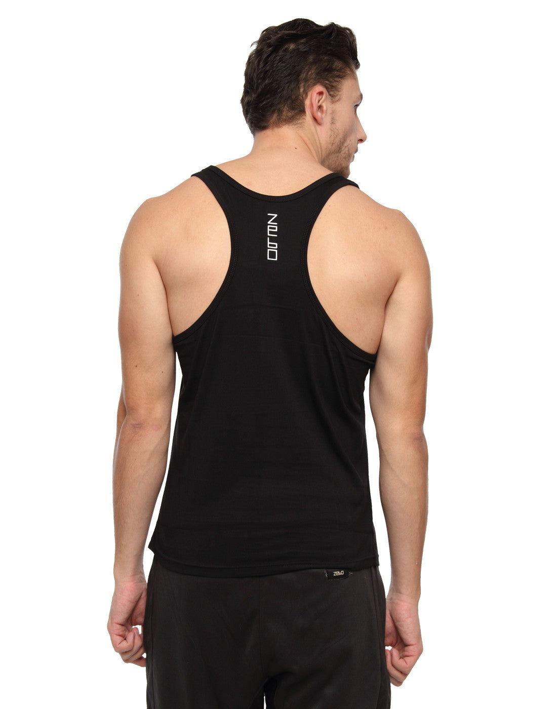 One more rep- Navy blue cotton training tank - Zebo Active Wear