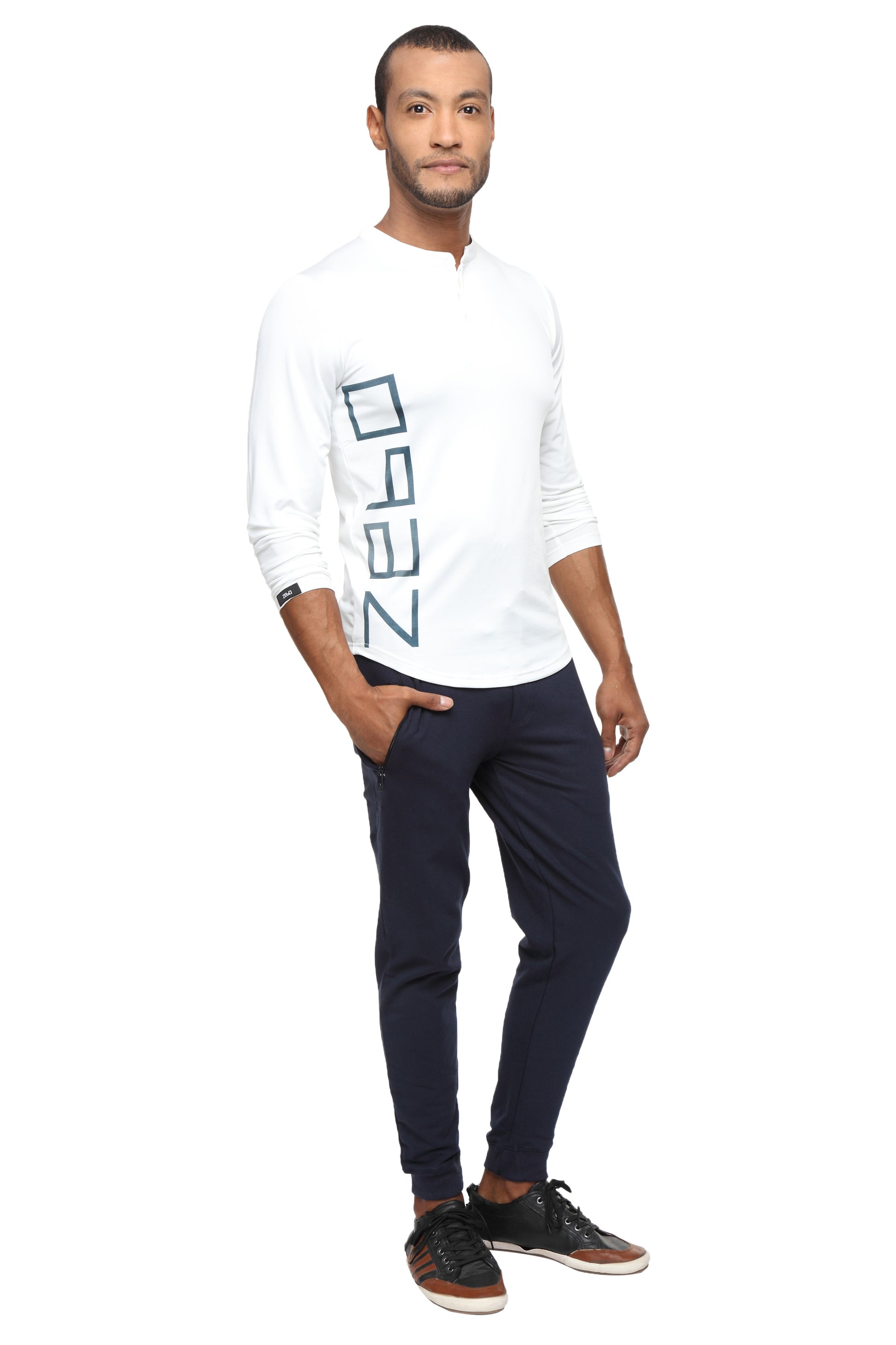 PERFORMA+ Blancos full sleeve Henley - Zebo Active Wear