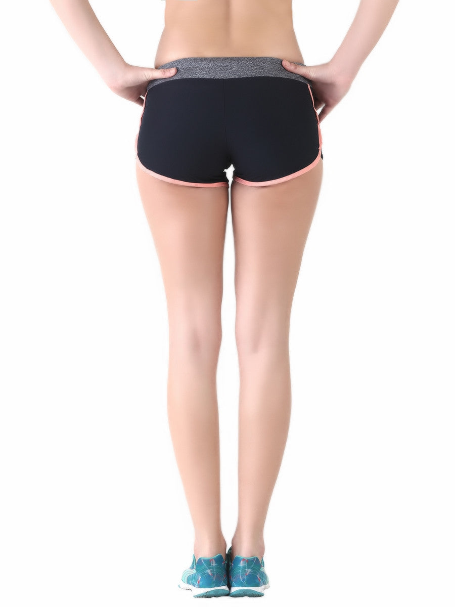 Anti-bacterial quick dry shorts (peach lining) - Zebo Active Wear