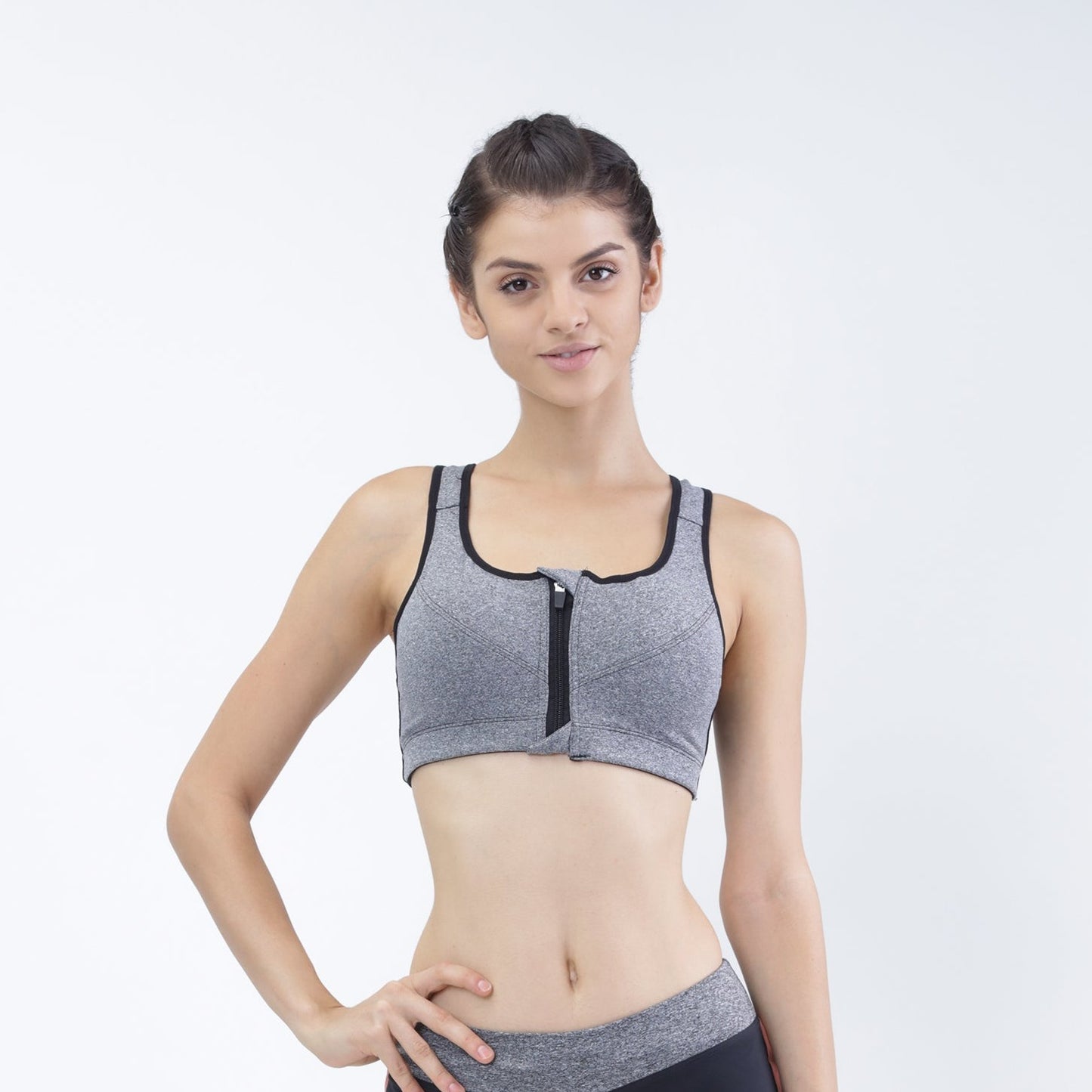 Front- close anti- bacterial high impact training bra - Zebo Active Wear