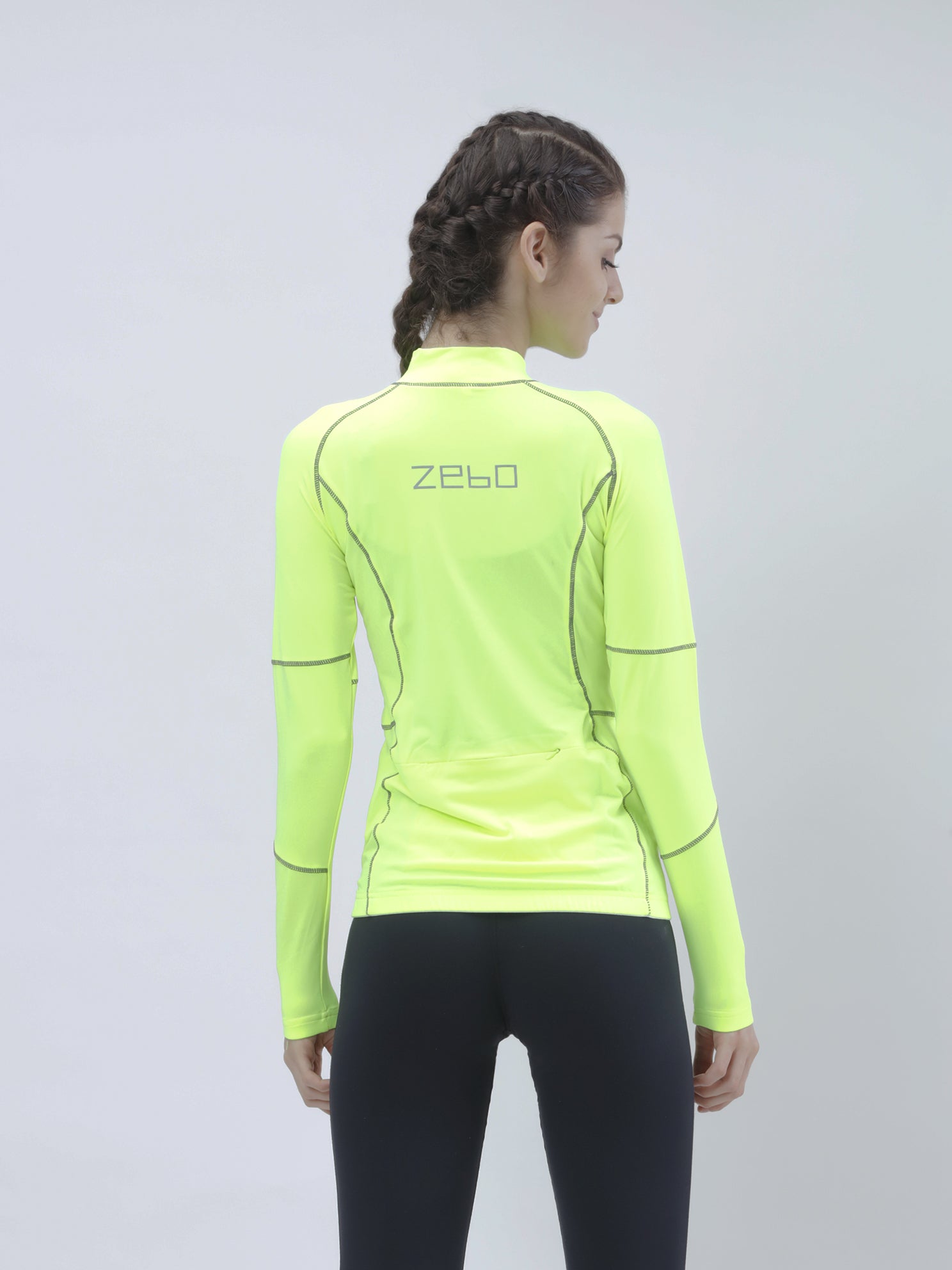 All weather anti bacterial flo green jacket - Zebo Active Wear