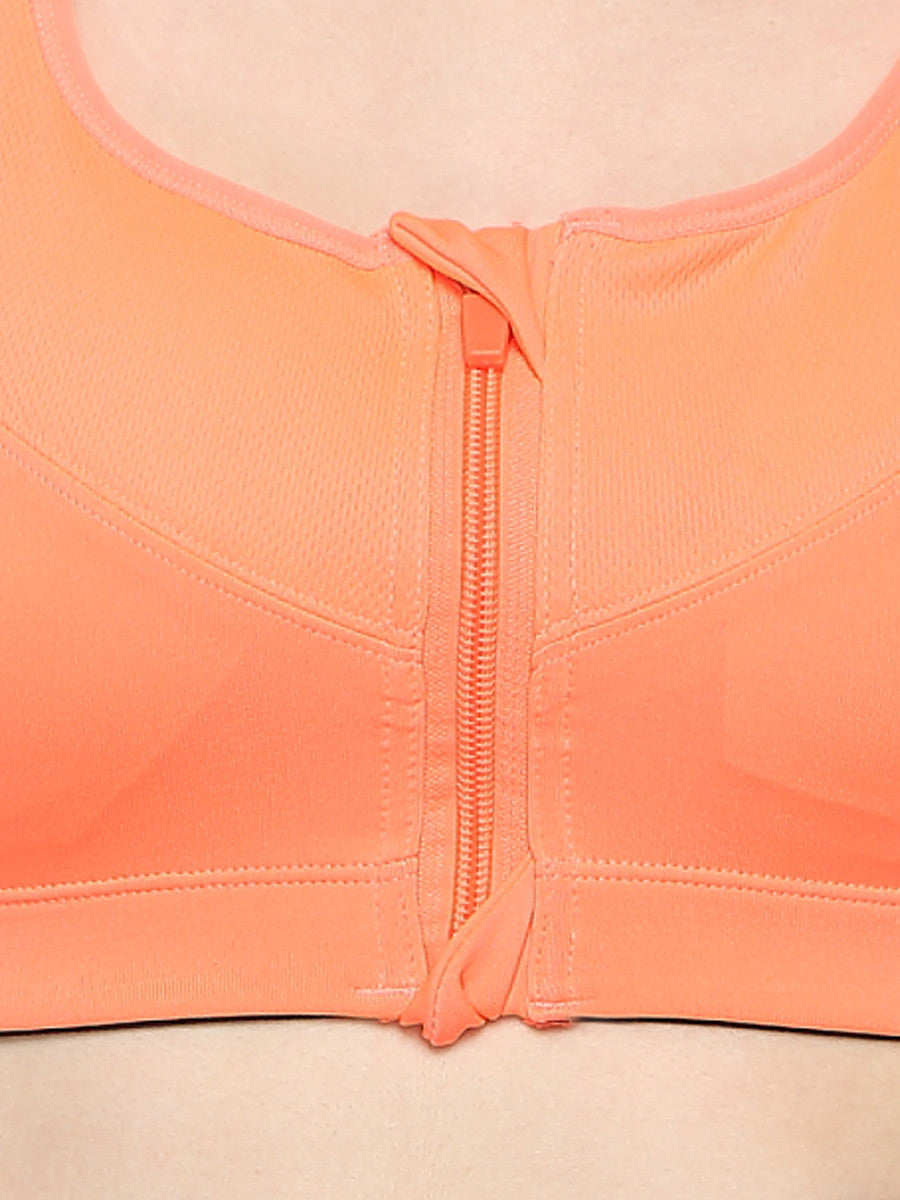 Front- close anti- bacterial high impact training bra - Zebo Active Wear